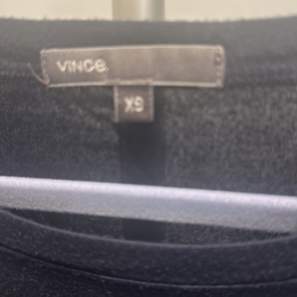 Vince Brand navy shirt & black floral, embroidered open front duster. XS/S - Picture 2 of 6